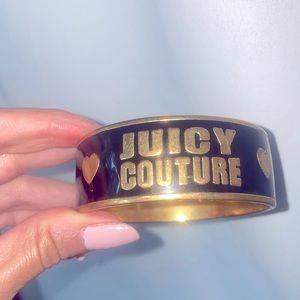 Juicy Couture black and gold bangle OS